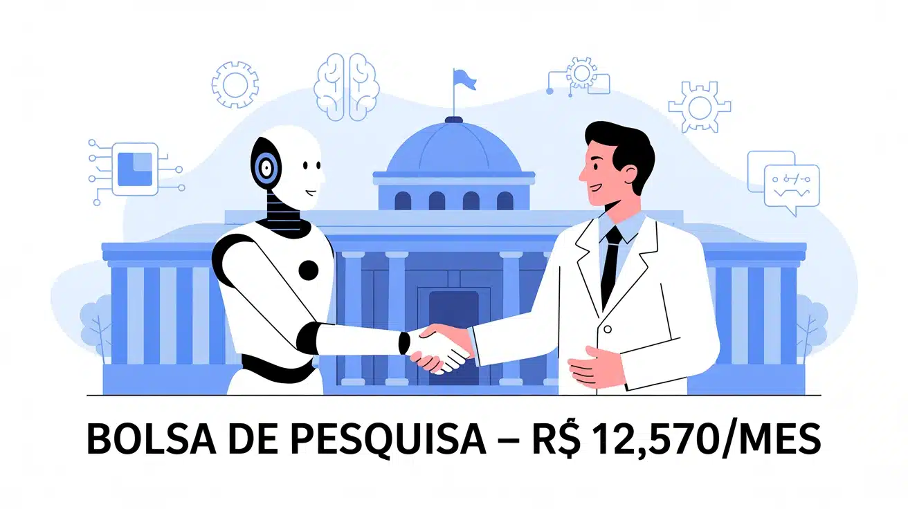 MCTI e LNCC financiam pesquisa em inteligência artificial com bolsa de R$ 12.570 por mês para doutores. Inscrições abertas até 30 de junho!