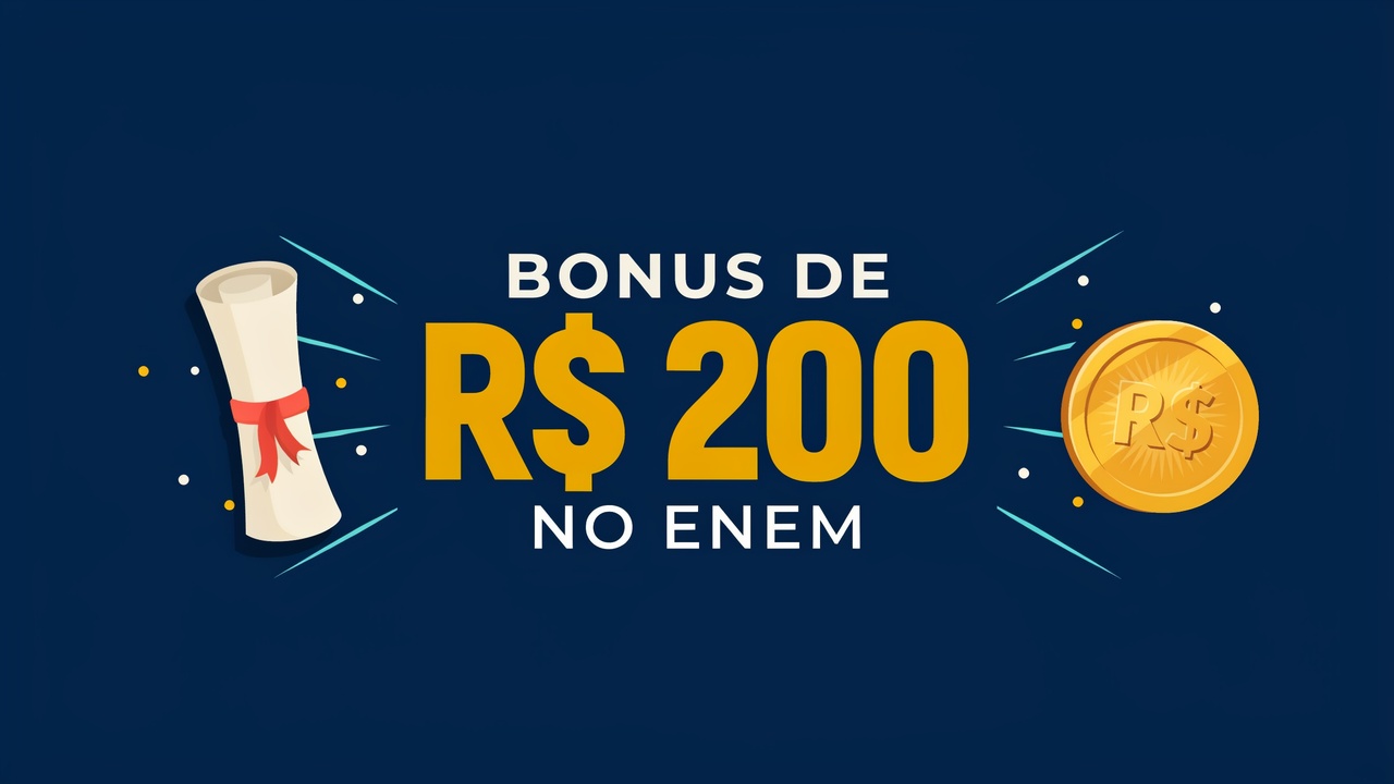 MEC anuncia Bônus para estudantes que concluírem o Ensino Médio em 2026 e participarem dos dois dias de Prova. Programa pé-de-meia.