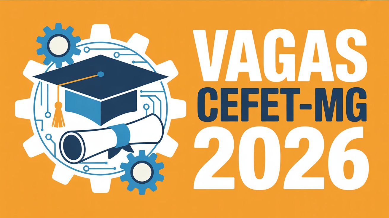 O CEFET-MG abriu 321 vagas de graduação para o 2º semestre de 2026 nas modalidades transferência e obtenção de novo título. Inscrições gratuitas até 29 de junho