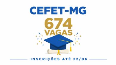 O CEFET-MG abriu 674 vagas de graduação para o 2º semestre de 2026. Inscrições gratuitas até 2206 pelo site do processo seletivo. Seleção pelas notas do ENEM 2016–2025