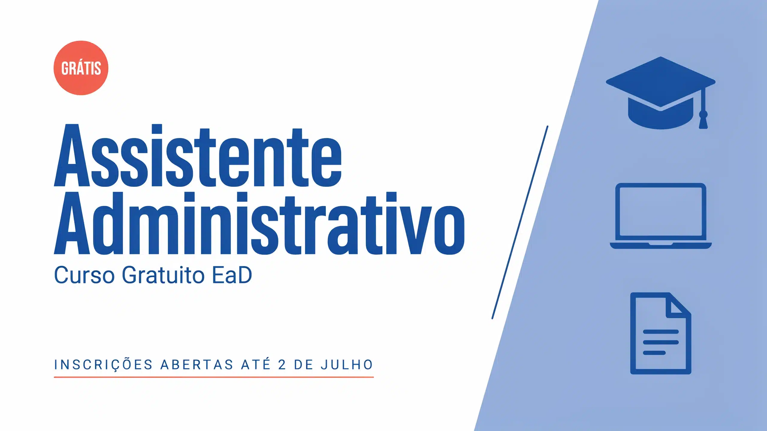 O IFMS abriu vagas gratuitas no curso de Assistente Administrativo EaD para o 2º semestre de 2026. Inscrições até 2 de julho, seleção por sorteio!
