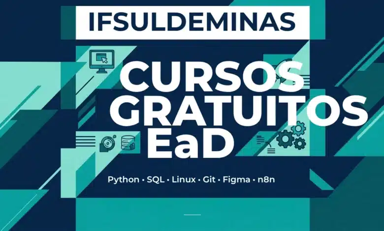 O IFSULDEMINAS Campus Machado abriu 1.950 vagas em 13 cursos gratuitos de tecnologia a distância. Inscrições até 7 de junho de 2026.