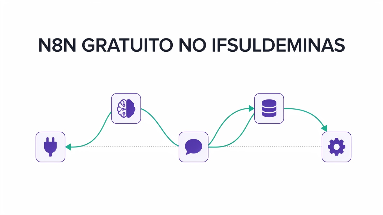 O IFSULDEMINAS abriu 150 vagas gratuitas para o curso N8N Automação Inteligente e Integrações, com LangChain e agentes de IA. EaD.