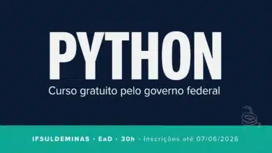 O IFSULDEMINAS abriu 150 vagas gratuitas para o curso de Introdução à Programação com Python, na modalidade EaD.