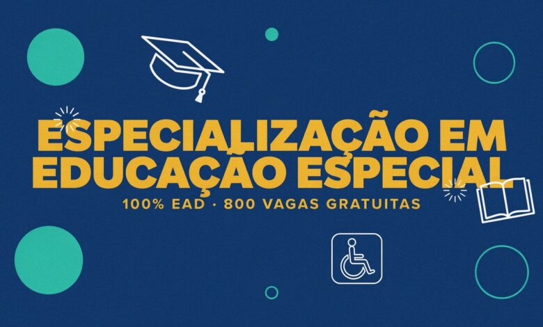 O IFSULDEMINAS abriu 800 vagas gratuitas para a especialização em Educação Especial e Inclusiva EaD. Inscrições de 17 de junho a 17 de agosto