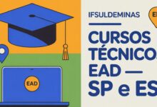 O IFSULDEMINAS abriu inscrições para cursos técnicos gratuitos EaD com polos em 11 cidades de SP e 2 do ES. Seleção por sorteio, taxa de R$ 10!