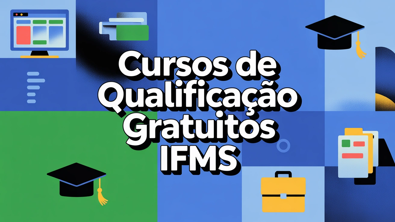 Participe dos cursos de qualificação profissional EAD gratuitos do IFMS. Sorteio eletrônico aberto a candidatos com ensino fundamental.