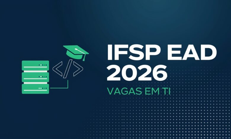 Processo seletivo IFSP oferta cursos gratuitos de graduação EaD em tecnologia sem vestibular. Classificação pelas notas do Enem!