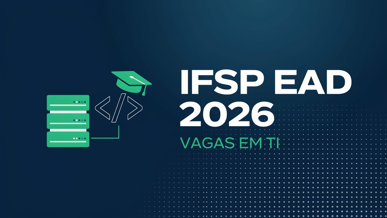 Processo seletivo IFSP oferta cursos gratuitos de graduação EaD em tecnologia sem vestibular. Classificação pelas notas do Enem!
