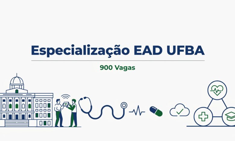 Processo seletivo da UFBA oferece especialização gratuita e EAD em Saúde Digital e Monitoramento em Saúde. Inscrições abertas até 1907.