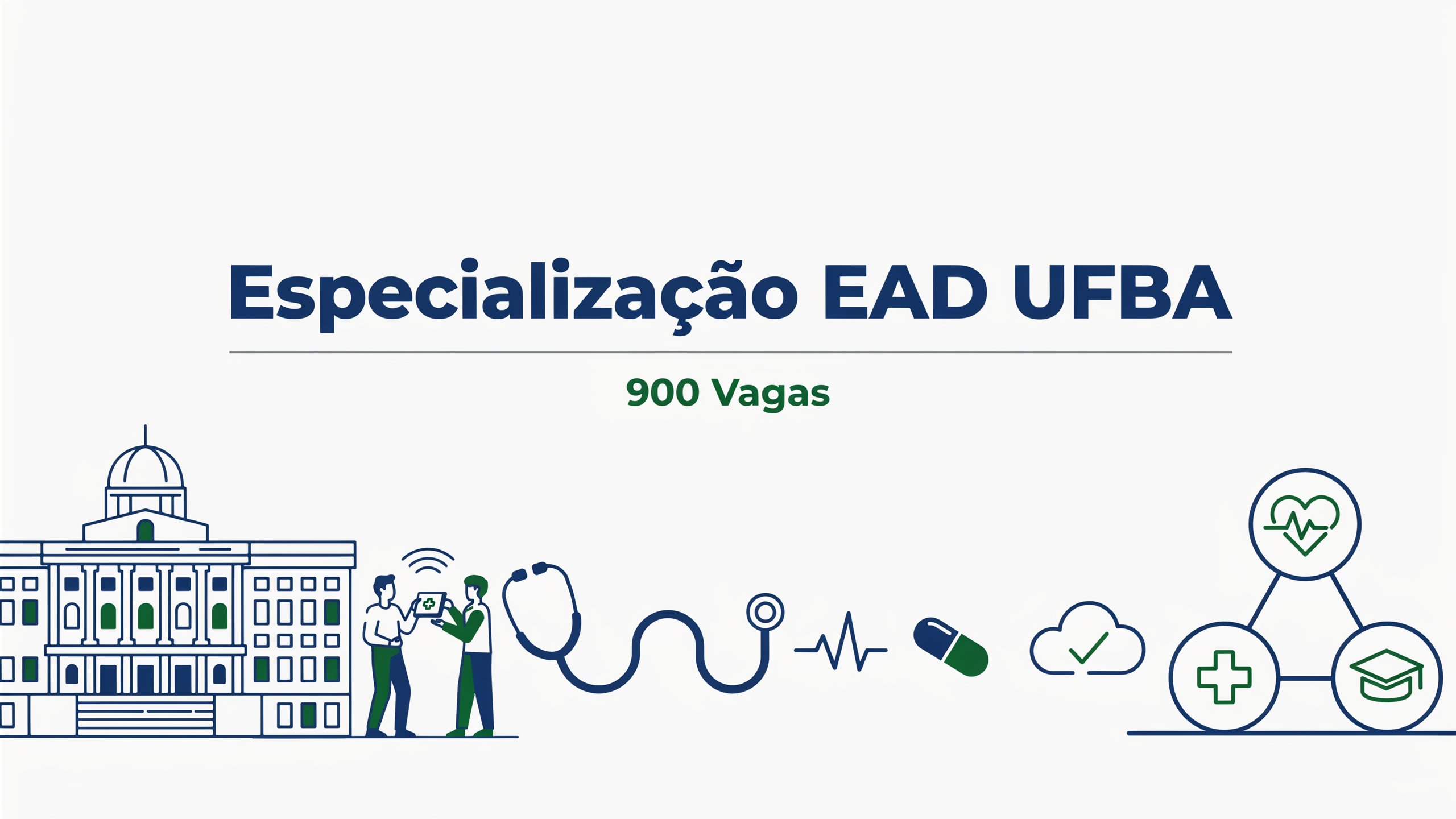 Processo seletivo da UFBA oferece especialização gratuita e EAD em Saúde Digital e Monitoramento em Saúde. Inscrições abertas até 1907.