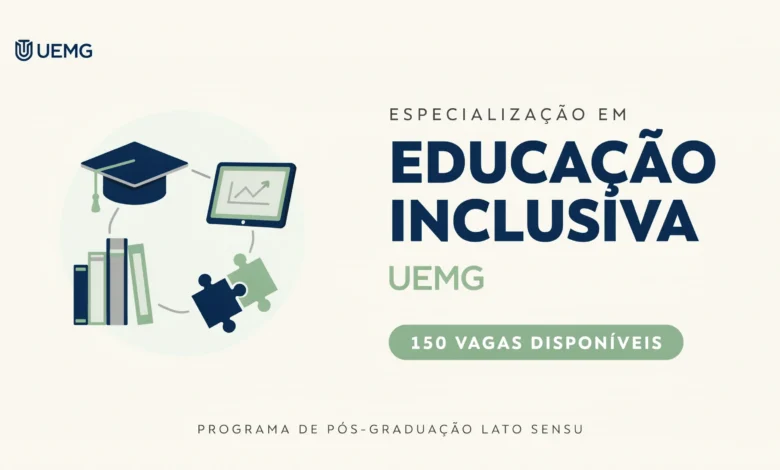 Procurando especialização gratuita A UEMG abriu vagas de pós-graduação EaD em Educação Inclusiva com inscrições até 0707 sem provas!