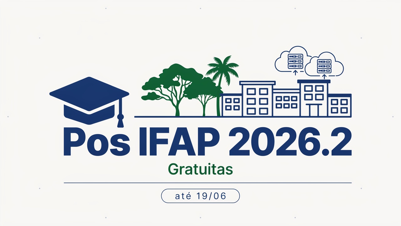 Procurando especialização gratuita O IFAP abriu inscrições para 260 vagas em cursos de pós-graduação presenciais e EAD em diveras áreas.