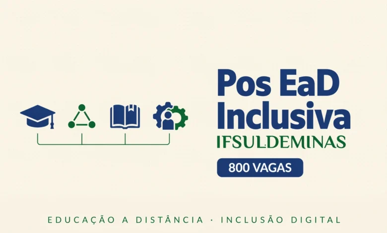 Procurando pós-graduação gratuita O IFSULDEMINAS lançou a especialização em Educação Especial e Inclusiva EAD com seleção por sorteio!