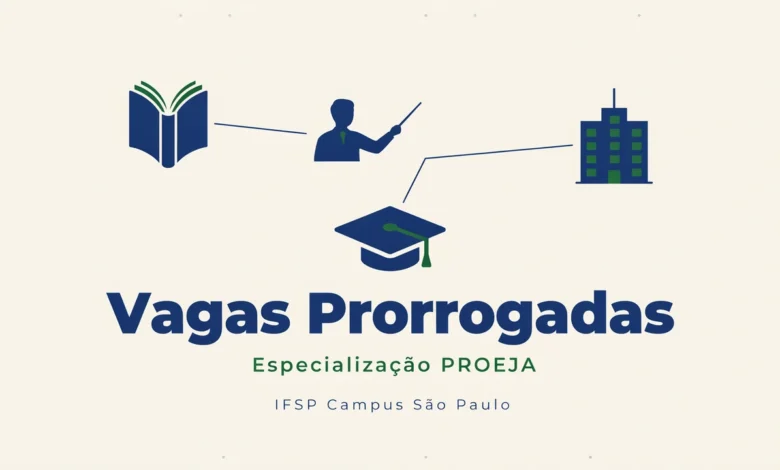 Procurando uma pós-graduação gratuita O IFSP oferece vagas no curso de Especialização em Educação PROEJA 2026. Confira o edital aqui!