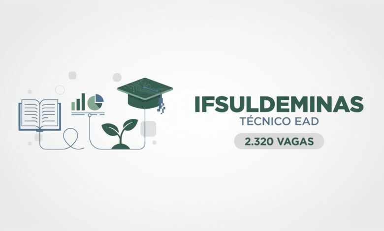 Quer fazer um curso técnico O IFSULDEMINAS oferece mais de 3.000 vagas gratuitas e EAD no 2º semestre de 2026 com inscrições até 1906.