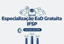 Quer uma especialização gratuita O IFSP oferece pós-graduação em Educação a Distância na EPT com inscrição até 1506. Veja o edital aqui!