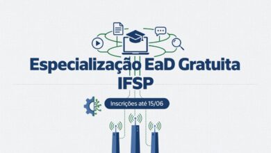 Quer uma especialização gratuita O IFSP oferece pós-graduação em Educação a Distância na EPT com inscrição até 1506. Veja o edital aqui!