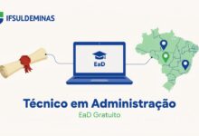 Técnico em Administração gratuito pelo IFSULDEMINAS 1 ano de curso EaD, diploma federal, 14 polos em três estados. Inscrições até 19062026!