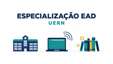Três especializações EaD gratuitas estão com vagas abertas pela UERN em 2026 Geografia, Gestão Escolar e Português como Segunda Língua. Seleção por análise curricular.