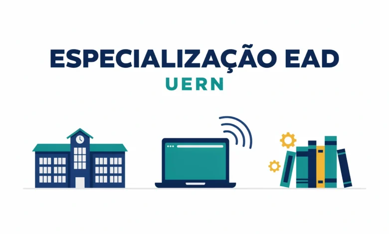 Três especializações EaD gratuitas estão com vagas abertas pela UERN em 2026 Geografia, Gestão Escolar e Português como Segunda Língua. Seleção por análise curricular.