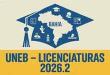 UNEB abre vagas em 13 licenciaturas para 2026.2. Pedagogia, Letras, História, Matemática e mais em 20+ campi. Inscrições gratuitas de 10 a 15 de junho de 2026.
