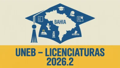 UNEB abre vagas em 13 licenciaturas para 2026.2. Pedagogia, Letras, História, Matemática e mais em 20+ campi. Inscrições gratuitas de 10 a 15 de junho de 2026.