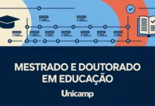 A Unicamp abriu inscrições para o mestrado e doutorado em Educação. São 227 vagas em 9 linhas de pesquisa, com prazo até 15 de julho.