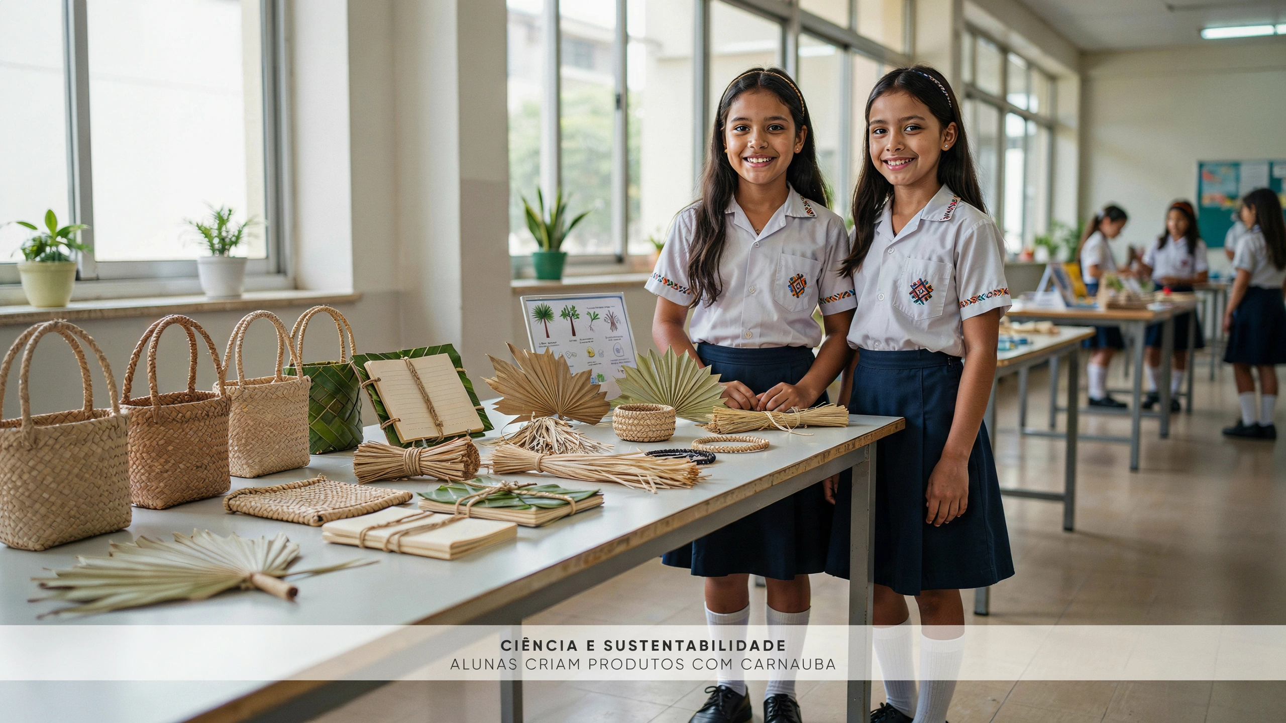 Alunos da Escola Indígena Narcísio Ferreira Matos apresentam produtos de carnaúba no Ceará Científico 2025 e ganha prêmios!