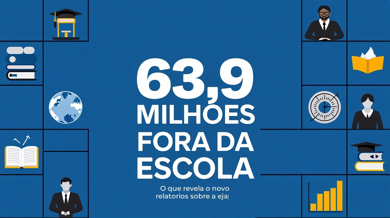 Brasil tem milhões de adultos sem educação básica completa e cobertura insuficiente da EJA. Confira detalhes em novo Estudo!