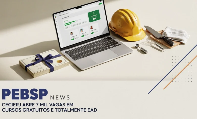 CECIERJ abre 7 mil vagas em 23 cursos gratuitos a distância, sem exigir escolaridade. Inscreva-se até 30072026; seleção por sorteio.