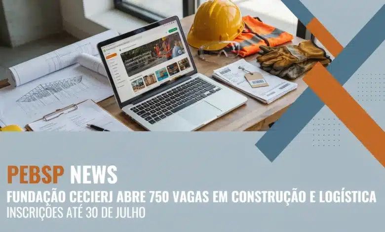 Cecierj abre 750 vagas gratuitas em cursos EAD de Construção Civil, Segurança do Trabalho e Logística Offshore. Inscrições abertas até 30/07/2026.