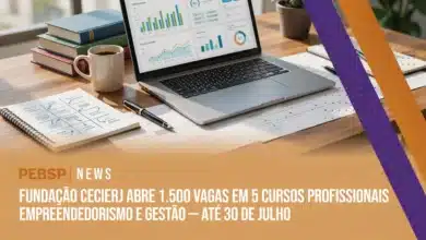 Cecierj oferece 1.500 vagas gratuitas em cursos EAD de empreendedorismo, ESG, processos e inglês corporativo. Inscrições abertas até 30/07/2026.