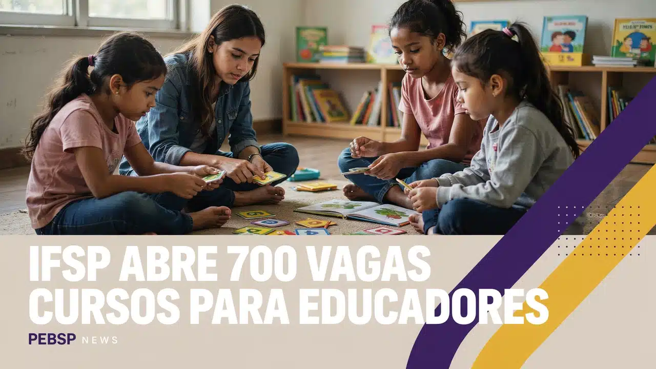 Cursos semipresenciais de educação inclusiva e bem-estar do IFSP — 700 vagas, 70 horas, inscrições até 31 de julho.
