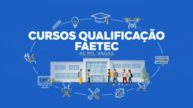 Edital 2026.2-18 da FAETEC oferece dezenas de cursos de qualificação profissional gratuitos. Inscrições de 10 a 19 de julho de 2026.