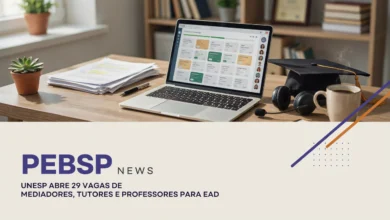 Edital Unesp UAB 2026 abre 29 vagas de bolsa para professor regente e mediador pedagógico em cursos EaD; inscrições até 0508.