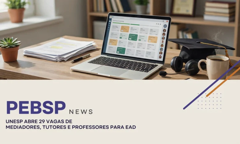 Edital Unesp UAB 2026 abre 29 vagas de bolsa para professor regente e mediador pedagógico em cursos EaD; inscrições até 0508.