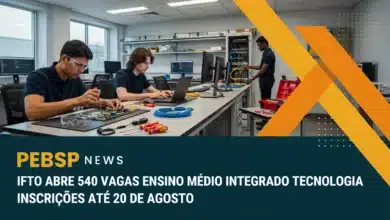 Edital do IFTO tem cursos técnicos de tecnologia integrados ao Ensino Médio em 9 polos. Veja o cronograma completo com inscrições até 2008.