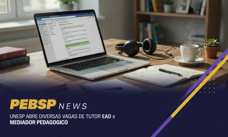 Edital do mediador pedagógico Unesp abre 24 vagas para pós-graduação EaD, bolsa R$ 1.100. Inscrições até 582026.