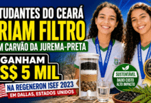 Estudantes do Ceará criam filtro de água com jurema-preta e vencem US$ 5 mil na Regeneron ISEF 2023, maior feira de ciências do mundo.