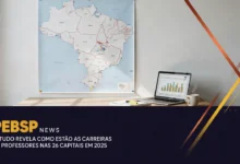 Estudo do Movimento Profissão Docente analisa jornada, progressão e salários dos professores nas 26 capitais brasileiras em 2025.