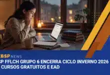 FFLCH-USP abre 11 cursos gratuitos de inverno no Grupo 6; inscrições de 3107 a 0208, sorteio em 0308. Temas de colonialismo e desinformação.