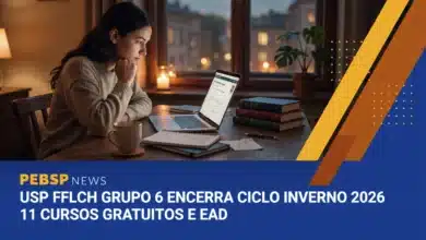 FFLCH-USP abre 11 cursos gratuitos de inverno no Grupo 6; inscrições de 3107 a 0208, sorteio em 0308. Temas de colonialismo e desinformação.
