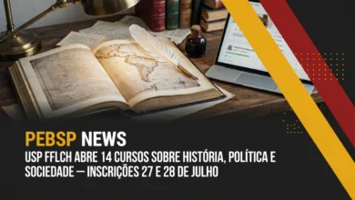 FFLCH-USP abre 5 cursos gratuitos de história e política no Grupo 4 dos Cursos de Inverno. Inscrições até 28072026, sorteio em 2907. Confira os temas.