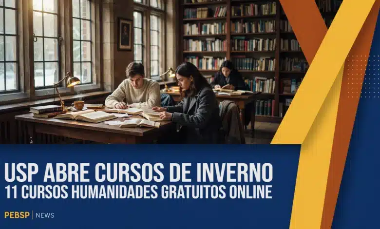 FFLCH-USP abre inscrições do último grupo dos Cursos de Inverno, com 11 cursos gratuitos, de 3107 a 0208. Sorteio de vagas ocorre em 0308.