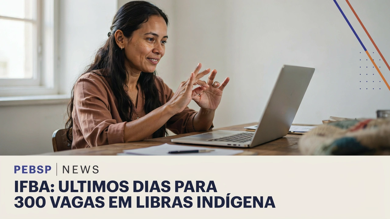 Faltam poucos dias para se inscrever no curso gratuito do IFBA em Línguas Indígenas de Sinais. Inscrições terminam em 28072026, confira como participar.