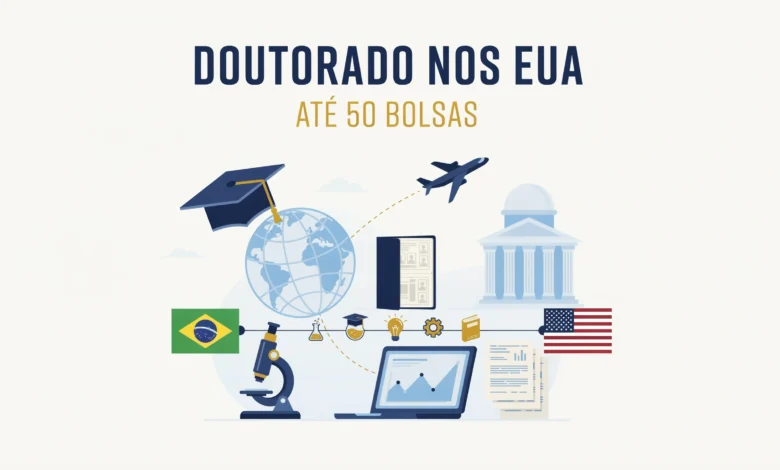Fulbright Brasil seleciona doutorandos para pesquisa nos Estados Unidos entre 2027 e 2028. Inscrições abertas até 2 de agosto de 2026.