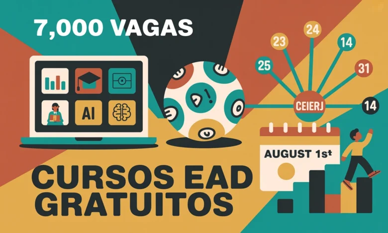 Fundação CECIERJ oferece 23 cursos de extensão gratuitos EAD em diversas áreas. São 7 mil vagas com seleção por sorteio e certificação.