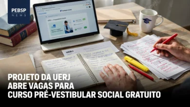 Fundação Cecierj abre vagas no Projeto UERJ 2026. Curso pré-vestibular preparatório gratuito focado na fase discursiva. Inscrições abertas!