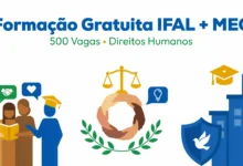 IFAL abre inscrições para o curso de extensão gratuito com 500 vagas híbridas em Direitos Humanos e prevenção à violência escolar. Confira!
